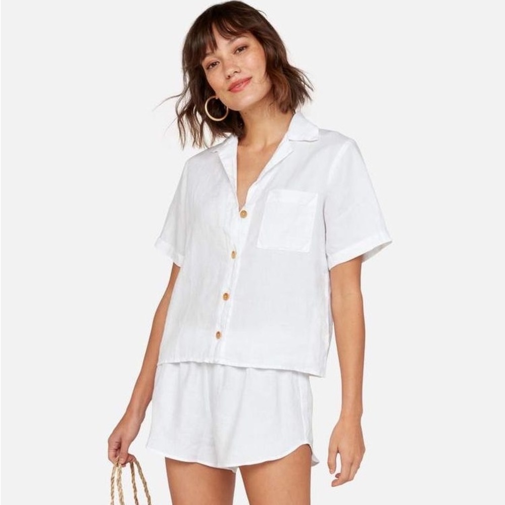 Mate The Label Linen Short Sleeve Shirt